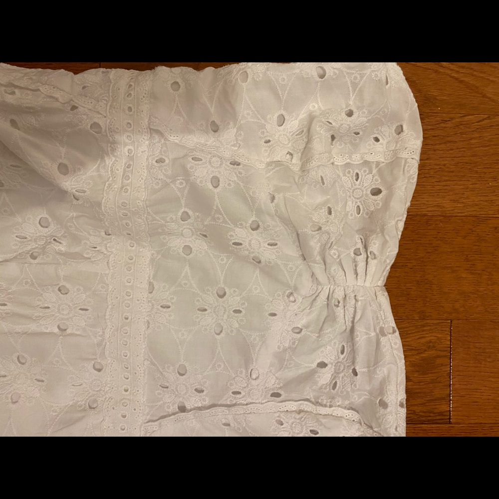 GUESS wildflower eyelet romper in white - Picture 4 of 7